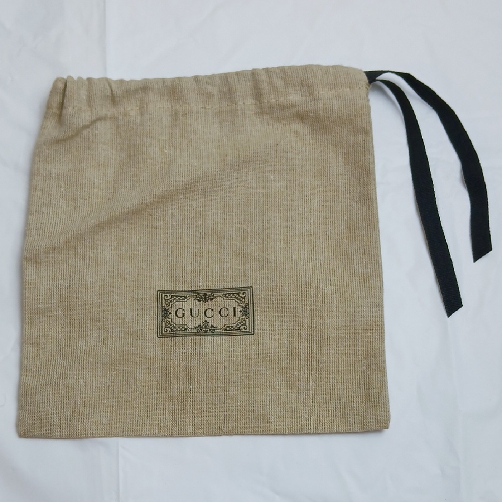 Gucci Tan Drawstring Canvas Dust Bag